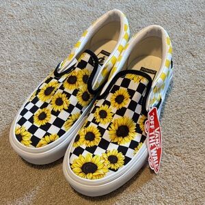 Vans Sunflower Checkered Slip-On Sneakers